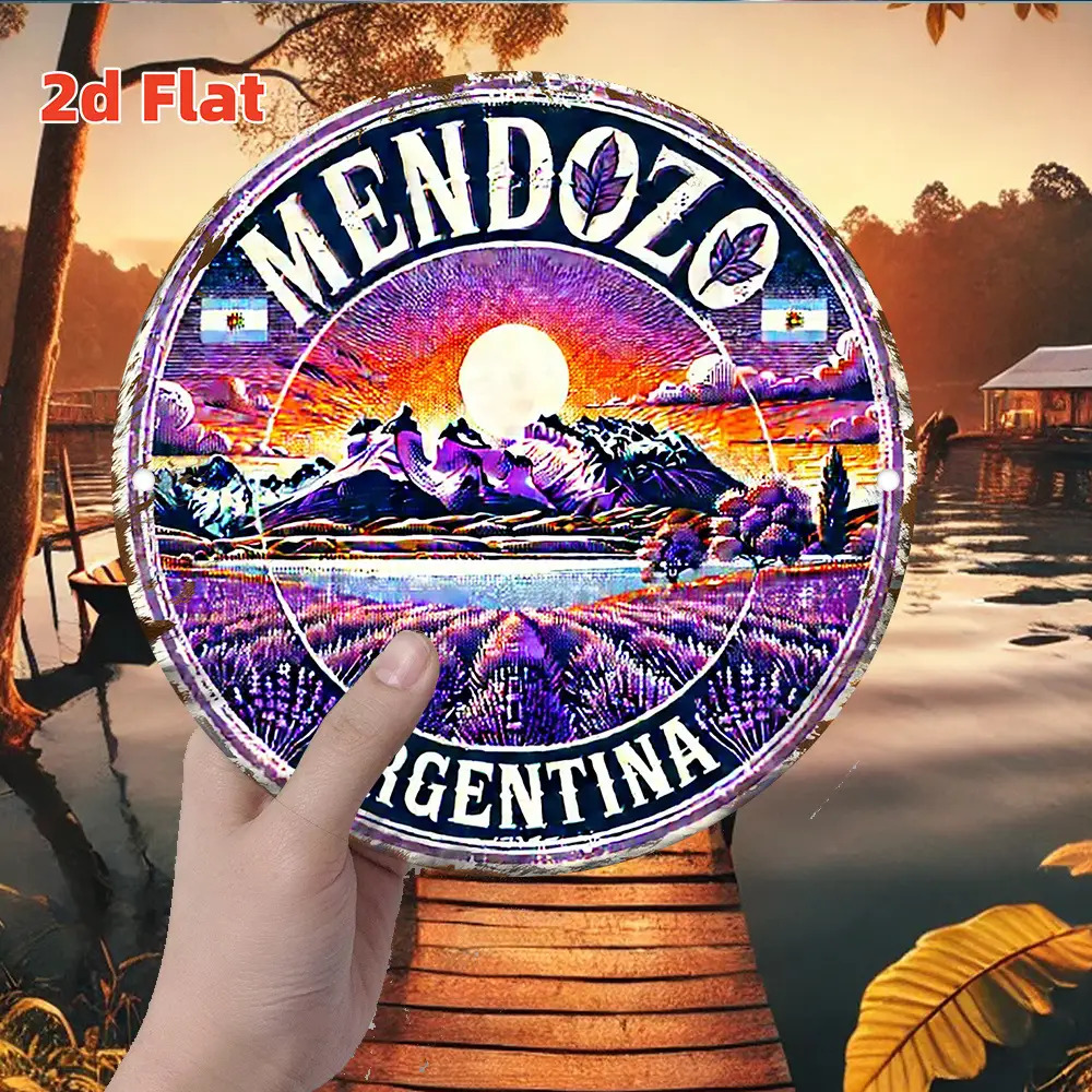 Vintage Collectible Plates - 2D plano, 2D plano retrô Mendoza
