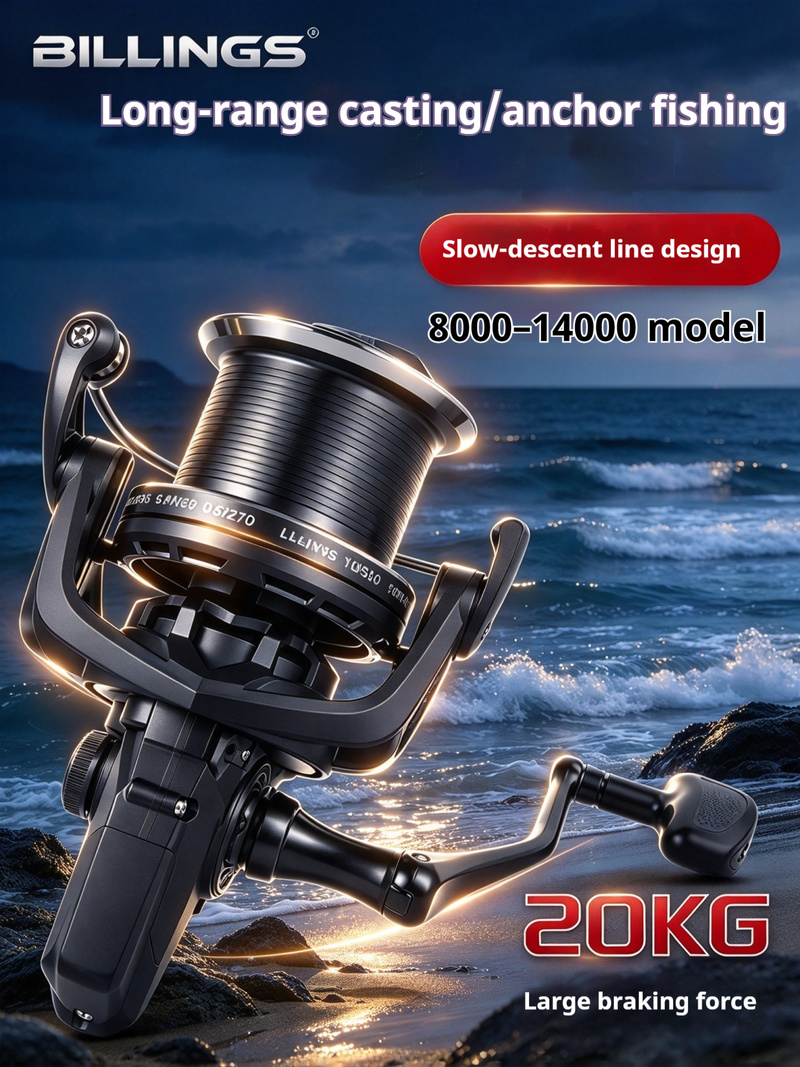 Developing Tank Reel - Carretilha de pesca BILLINGS, série 10000,