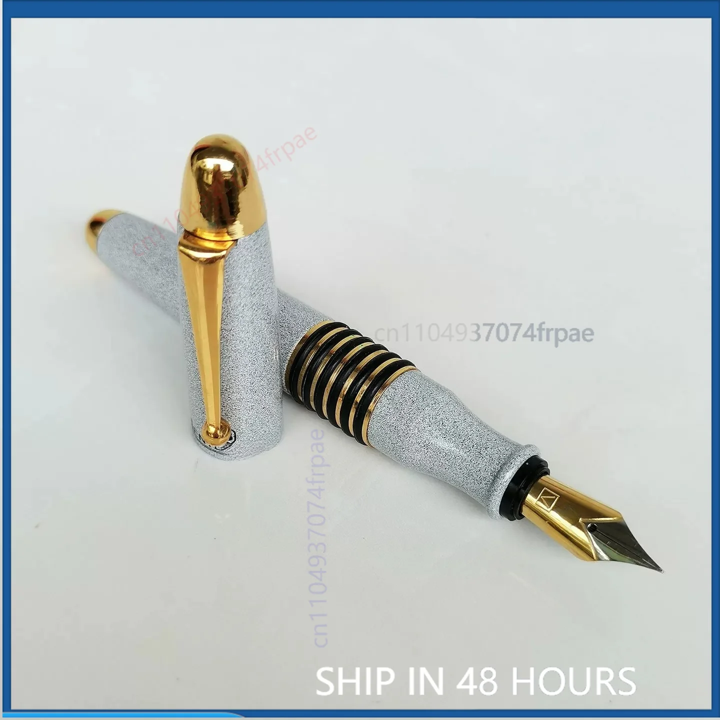 Vintage Collectible Pens - Caneta tinteiro de cobre maciço, branca