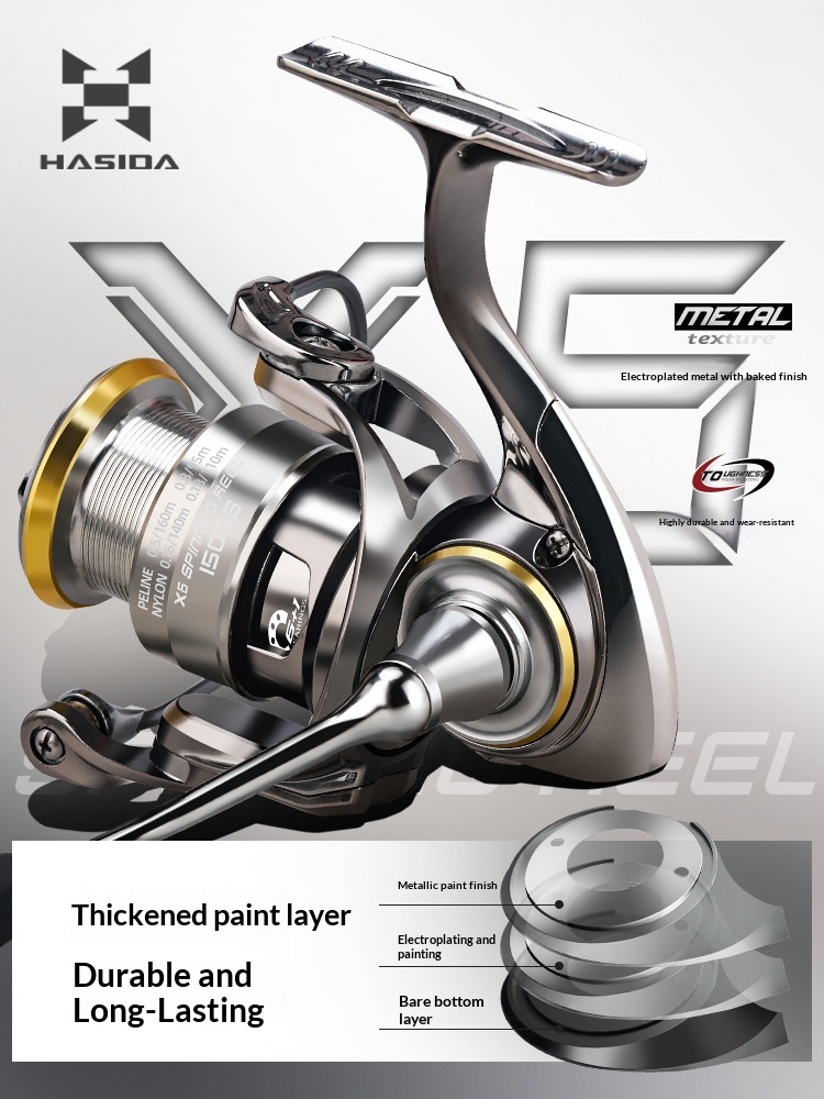 Carretilha de pesca Hasida X6, - Developing Tank Reel avaliação e preço